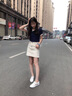 ZHR小白鞋女薄款運(yùn)動(dòng)休閑鞋女軟底配裙子舒適女鞋 AT29N白灰37 曬單實(shí)拍圖