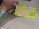 索力擎適用蘋果16手機(jī)殼熒光綠硅膠細(xì)圈磁吸iphone16promax精孔新款15pro膚感14防摔13保護(hù)套12小眾男女 【熒光綠】+淺藍(lán)手繩 iPhone 16 曬單實(shí)拍圖