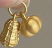 YINXIANGRONG黃金銅錢珠轉(zhuǎn)運珠金錢珠3D硬金串珠足金999金珠DIY手串配件 6mm銅錢珠約0.11g 曬單實拍圖