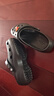 卡駱馳（crocs）厚底云朵洞洞鞋戶外休閑時(shí)尚一腳蹬沙灘鞋拖鞋206750 206750-001 37 -38 曬單實(shí)拍圖