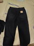 森馬（Semir）牛仔褲男寬松直筒褲25夏彎刀褲長(cháng)褲復古褲子109325124107 曬單實(shí)拍圖
