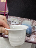 乾唐軒活瓷杯【送人禮物】雪晶釉馬克杯水杯茶杯陶瓷杯子送禮手工定制女 白/雪晶綠紫+碧璽釉（高杯） 曬單實拍圖