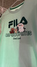 FILA斐樂(lè )童裝兒童短袖T恤2025年夏季新款男女大小童抗菌上衣休閑 海蓉藍-BU 165 曬單實(shí)拍圖