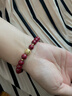 ALLOVE轉(zhuǎn)運(yùn)珠黃金手鏈女銅錢(qián)珠朱砂手串首飾生日禮物送女朋友老婆紀(jì)念日 曬單實(shí)拍圖