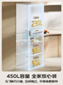 松下（Panasonic）【國家補貼20%】小冰糕2.0日系多門(mén)冰箱法式小戶(hù)型450家用超薄無(wú)霜自動(dòng)制冰一級能效NR-EE45BXA-W 曬單實(shí)拍圖