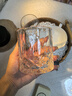 CLITON 玻璃威士忌酒杯 歐式雕花烈酒杯洋酒杯家用水杯玻璃杯套裝 2只裝 曬單實(shí)拍圖
