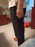 休閑褲男春季新款純色衛長(cháng)褲松緊腰彈力運動(dòng)百搭針織寬松褲子 深灰+黑色【束腳兩件裝】 M 曬單實(shí)拍圖