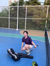 BODACHEL速干短袖女夏戶外吸濕透汗寬松T恤跑步通勤純色訓(xùn)練服 遠(yuǎn)山紫【速干棉感＋透氣】 L 曬單實拍圖