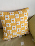 尼趣熊北歐風(fēng)刺繡抱枕套田園奶油風(fēng)客廳沙發(fā)靠枕民宿裝飾靠墊枕套不含芯 黃底小雛菊（枕套不含芯） 45cm*45cm 枕套 曬單實(shí)拍圖