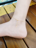 黛若古法黃金腳鏈福祿葫蘆腳脖子飾品轉(zhuǎn)運(yùn)珠足金實(shí)用送女友生日禮物 黃金足金腳鏈+精美禮盒(約1.87g) 曬單實(shí)拍圖