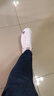 Rock Fairwhale歐洲站男鞋透氣休閑鞋刺繡小白鞋軟底低幫皮鞋舒適頭層牛皮板鞋 白色 40 曬單實拍圖