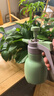 1L加厚澆花壺自動(dòng)泄氣閥噴霧瓶園藝家用氣壓式高壓噴壺消毒噴霧器 1L蘑菇噴壺-綠色+加長(zhǎng)桿（防爆） 曬單實(shí)拍圖