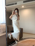 CAMILA KSENIA德訓(xùn)鞋女士2025新款夏季小白鞋平底防滑耐磨阿甘女鞋運動休閑鞋子 米白色 38 曬單實拍圖