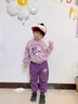 G.DUCKKIDS小黃鴨童裝女童套裝春秋季兒童衣服1-6歲中小童衛(wèi)衣卡通兩件套 紫色 80 尺碼建議6-9個(gè)月14-20斤 曬單實(shí)拍圖