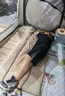 颯望德國睡袋成人戶外露營帳篷冬季加厚防寒雙人過夜車用辦公便攜 【1.0Kg】卡其色夏季款 曬單實拍圖