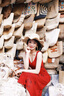 蔻伊婭（Kouyiya）品牌女裝新品復(fù)古吊帶連衣裙女復(fù)古V領(lǐng)修身氣質(zhì)紅色吊帶裙兩件套 開衫+吊帶裙 M 曬單實(shí)拍圖