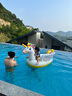 INTEX兒童水上充氣坐騎成人游泳圈玩具沖浪浮排座圈充氣浮床 獨角獸 曬單實拍圖