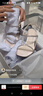 CHARLES&KEITH25夏新品氣質(zhì)方頭亮鉆一字帶高跟涼鞋CK1-60361578 Nude肉色 37 （235） 曬單實(shí)拍圖