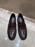 老人頭涼鞋男夏季新款商務(wù)休閑皮鞋男真皮鏤空透氣軟面皮韓版系帶男鞋 黑色 40 曬單實(shí)拍圖