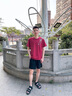 啄木鳥(niǎo)（TUCANO）純棉短袖休閑套裝男生T恤夏季潮流痞帥一套搭配休閑褲男裝兩件套 短袖酒紅+休閑褲黑【兩件套】 XL 曬單實(shí)拍圖