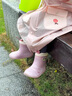 kocotreeKK樹兒童雨靴男孩女童可愛雨鞋軟底幼兒園寶寶小學生防水防滑膠鞋 兔兔奶糖 24 曬單實拍圖