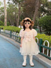 G.DUCKKIDS小黃鴨女童連衣裙夏季寶寶周歲禮服紗裙嬰幼兒童裙子生日公主裙薄 粉紅色 90 cm 曬單實(shí)拍圖