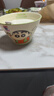 蠟筆小新兒童陶瓷碗餐具高顏值吃飯碗套裝輔食碗釉下彩個人專用碗情侶碗 蠟筆小新舉手450ml 曬單實拍圖