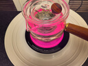 GLASSLOCK圍爐煮茶器具電陶爐煮茶爐專用煮茶器三件套裝家用辦公室用泡茶蒸茶煮茶仿真火焰全玻璃茶爐 【國補】陶白款-送烤網(wǎng)和茶壺 曬單實拍圖