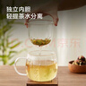 京東京造 玻璃杯 雙層玻璃茶水分離耐高溫泡茶水杯子大容量500ml 曬單實(shí)拍圖