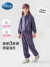迪士尼兒童套裝秋裝衣服女童洋氣時(shí)髦運動(dòng)外套褲子兩件套DY160051 紫130 曬單實(shí)拍圖