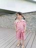 G.duck女童波點(diǎn)連衣裙夏裝2025新款韓版兒童夏季裙子女大童洋氣雪紡裙潮 粉紅色 110 曬單實(shí)拍圖