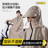 正雨電動(dòng)車雨衣人車分離全身防暴雨長(zhǎng)款連體男女單人加大一體帶袖雨披 曬單實(shí)拍圖