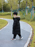 巴拉巴拉balaOne童裝兒童羽絨服男女童2025冬季加厚保暖長款外套寶寶上衣 黑色90001-灰鴨絨 130 （充絨量181g） 曬單實(shí)拍圖