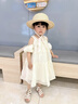 雷姆汀女童連衣裙夏裝洋氣ins韓系兒童白色寶寶裙子夏季女孩露肩公主裙 氣質(zhì)露肩裙 90 碼建議身高cm左右 曬單實(shí)拍圖