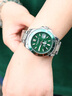 STUHRLING【官方旗艦】施圖靈綠色水鬼復古男表夜光深度防水腕表石英表 夜光綠色水鬼 3950A.3 曬單實拍圖