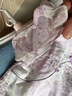 英氏（YEEHOO）兒童連衣裙女童旗袍國潮新中式中大童裝國風A字裙子夏 紫色 165 曬單實拍圖