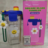 Glasslock&wigglewiggle聯(lián)名款卡通印花玻璃水杯家用手提新款杯子小熊380ml 曬單實(shí)拍圖