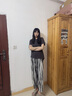 安之伴【巨好睡】情侶睡衣夏季涼感彈彈棉愛心印花休閑寬松男女家居服 鯨灰 女 L 曬單實拍圖