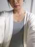 予瑾搭配無袖連衣裙的小外套開衫女薄款披肩夏季吊帶子外搭罩衫針織小 白色 XL（120斤左右） 曬單實(shí)拍圖