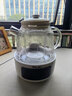 NUC養生燒水壺全玻璃養生壺煮茶器燉煮一體煮茶壺燒水壺恒溫辦公室家用小型一人玻璃煮茶養生壺 【新升級加厚】高硼硅玻璃 1.2L +氛圍燈+精準溫控 曬單實(shí)拍圖