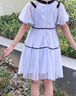 MiniPeace太平鳥童裝夏新女童連衣裙FBFAF2115 紫色 140cm 曬單實(shí)拍圖