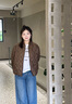 波司登25年輕薄羽絨服女90絨寬松短款顯瘦短款保暖外套B250135306 曬單實(shí)拍圖