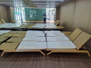 戶外藤躺床庭院游泳池躺椅露天花園陽臺室外防水防曬沙灘藤編躺椅 一張?zhí)纱?曬單實拍圖