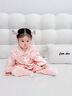 班喜迪嬰兒衣服春裝寶寶百天周歲禮服嬰幼兒國風(fēng)抓周連體衣新中式外出服 粉色 90cm 曬單實(shí)拍圖