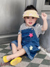 LUSON小o爸女嬰童女寶寶背帶褲2025夏季新款嬰兒洋氣時(shí)髦造型牛仔褲 曬單實(shí)拍圖