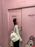 麥斯卡（Mesuca）迪士尼雙肩包女大容量雪紡公主包旅行輕便背包時(shí)尚百搭書(shū)包 白色 曬單實(shí)拍圖