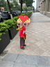 FMZXG哪咤兒童六一服裝哪吒衣服萬圣節(jié)幼兒園舞蹈道具全套兵器 哪吒服裝+乾坤圈+火尖槍 120 cm 曬單實拍圖