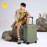 地平線8號（LEVEL8）行李箱密碼拉桿箱男女托運大容量萬向輪學(xué)生旅行者PC箱 24英寸灰 曬單實拍圖