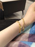 中國黃金（CHINA GOLD）足金女新款莫比烏斯環(huán)黃金手鐲硬金鐲七夕情人節(jié)禮物送女朋友老婆 52圈號 莫比烏斯手鐲【空心加厚】 約6.4g 曬單實拍圖