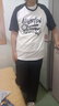 沐依琳單/套裝夏季短袖恤女學(xué)院甜美寬松休閑闊腿褲時尚穿搭兩件套 白拼黑短袖+黑抽繩褲 【兩件套】 L 【105-120斤內(nèi)】 曬單實拍圖